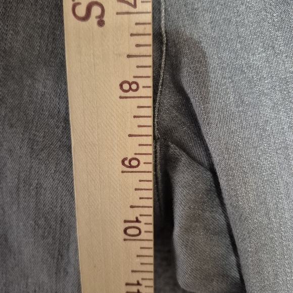 Veronica Beard Women's Cotton Blend Cassi Low Rise Crop Flare Gray Jeans 2 - Picture 4 of 7